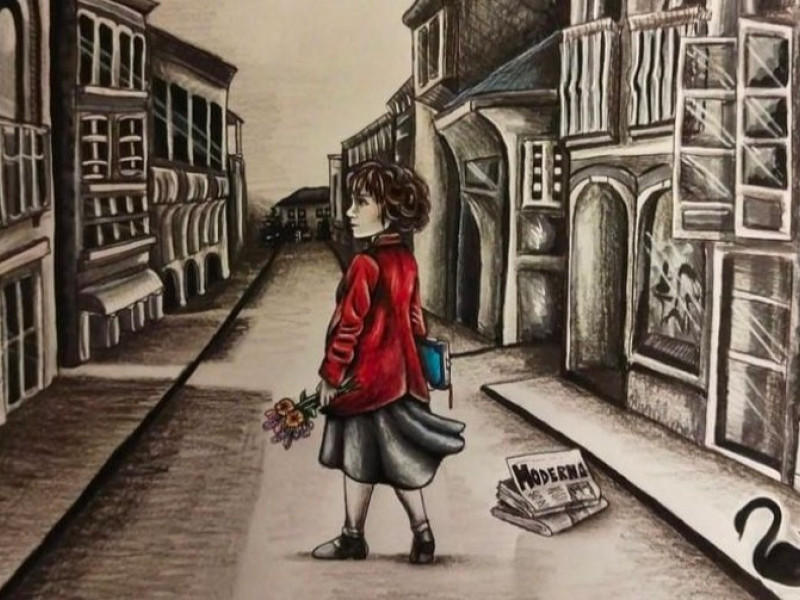 Imagen del cartel de la obra "La Moderna"
