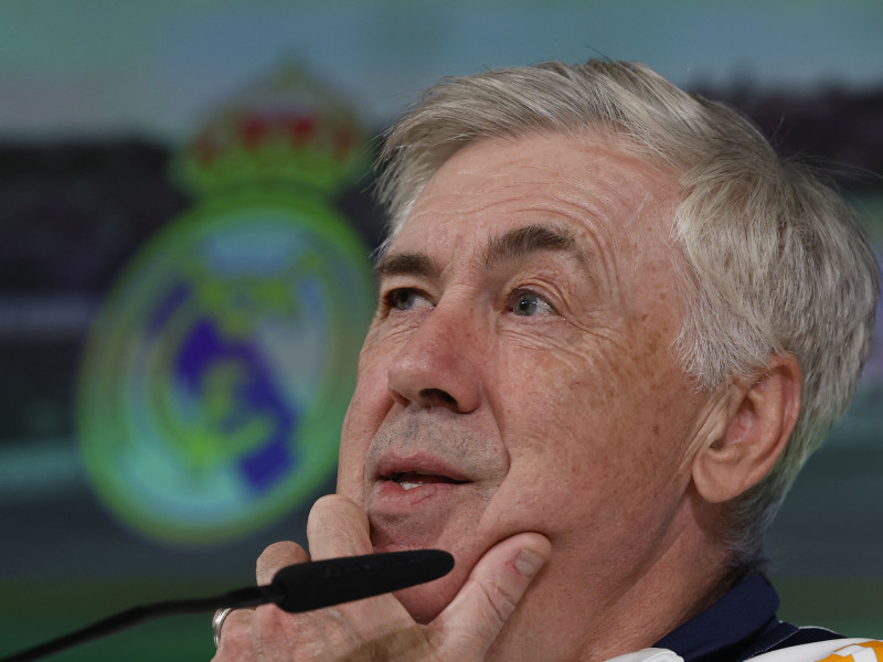 Carlo Ancelotti, en rueda de prensa