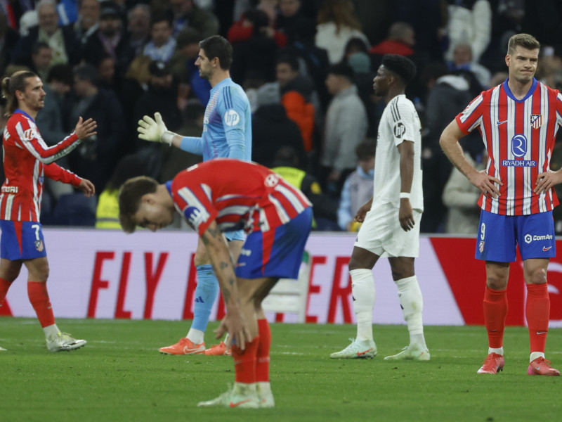 Final del partido entre el Real Madrid y Atlético de Madrid