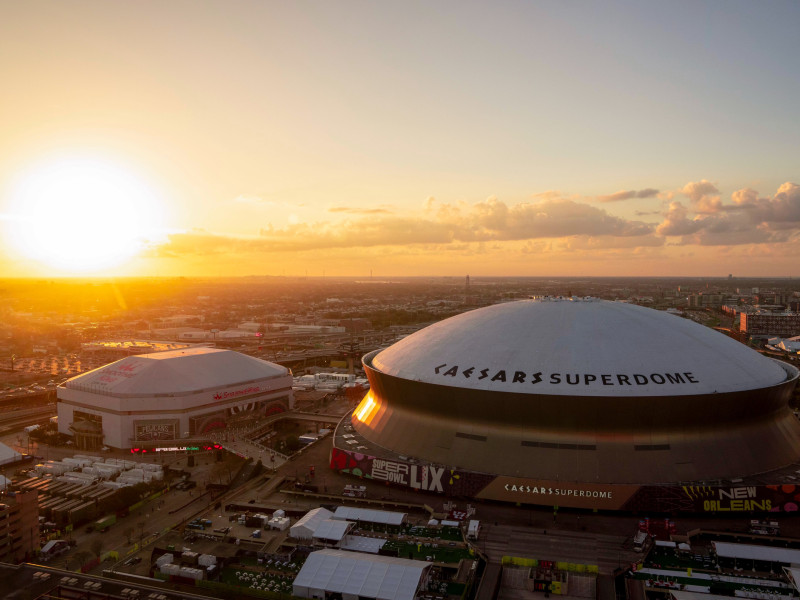 76.000 personas llenarán el Superdome de Nueva Orleans para ver la Super Bowl.