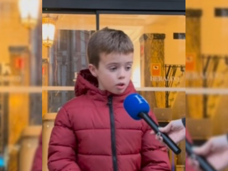 Un niño de Huesca deja sin palabras a una reportera de TVE y, un año después, viaja a Madrid para hacer historia: "Eclipsó"