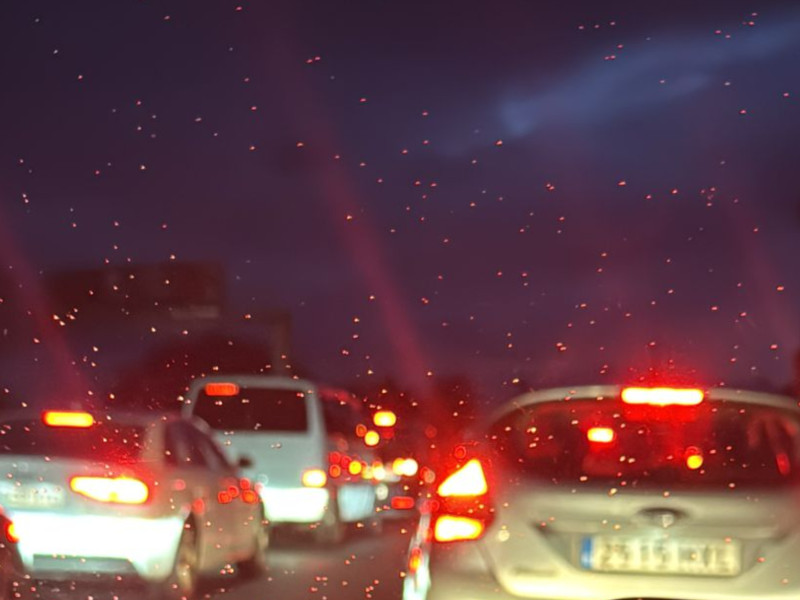 Retenciones esta mañana en la autopista por el accidente