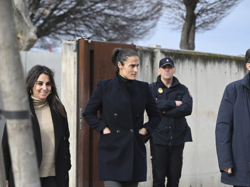 La seleccionadora Montse Tomé, tras declarar como testigo en la Audiencia Nacional en San Fernando de Henares