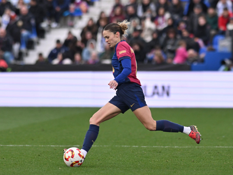 MARIA PILAR LEON (MAPI) durante la Supercopa de España 25, Supercopa de España, partido de fútbol femenino jugado entre el FC Barcelona y el Real Madrid fem en el estadio Butarque el 26 de enero de 2025, en Leganés