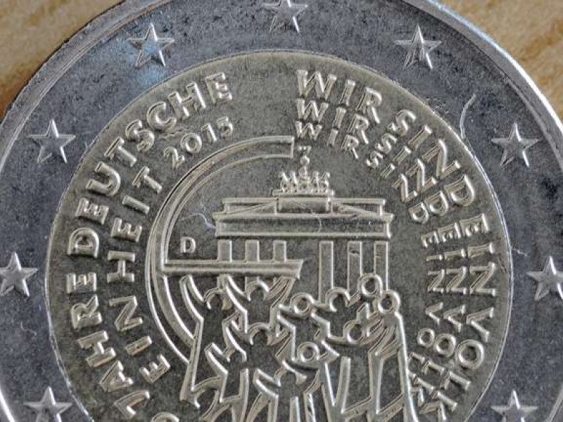 Moneda conmemorativa de la caída del Muro de Berlín de 2019