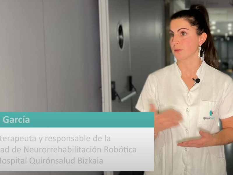 Sara Garcia, fisioterapeuta del Hosital Quirónsalud Bizkaia