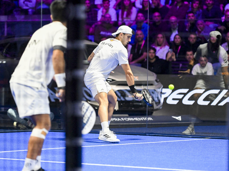 Tercera edición del Milano Premier Padel P1, las finales. en la foto: Ale Galan