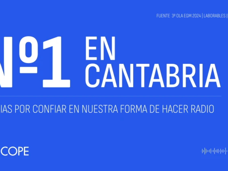 COPE Cantabria, líder del último EGM con 94.000 oyentes diarios