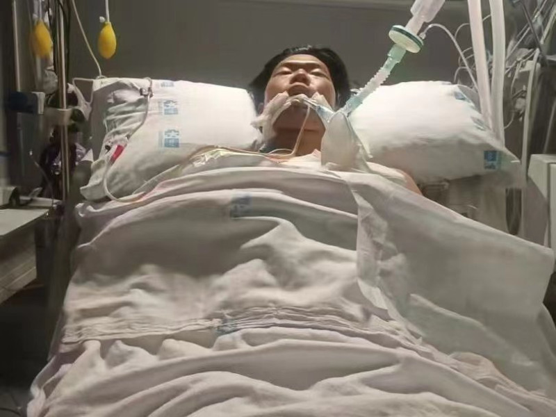 Guo Jiaxuan, en el hospital