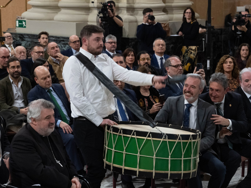 Los tambores también fueron protagonistas en el aniversario de las Siete Palabras.