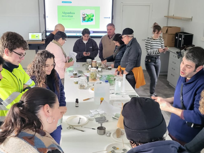 Curso de Plantas medicinales del IES San ROsendo de Mondoñedo