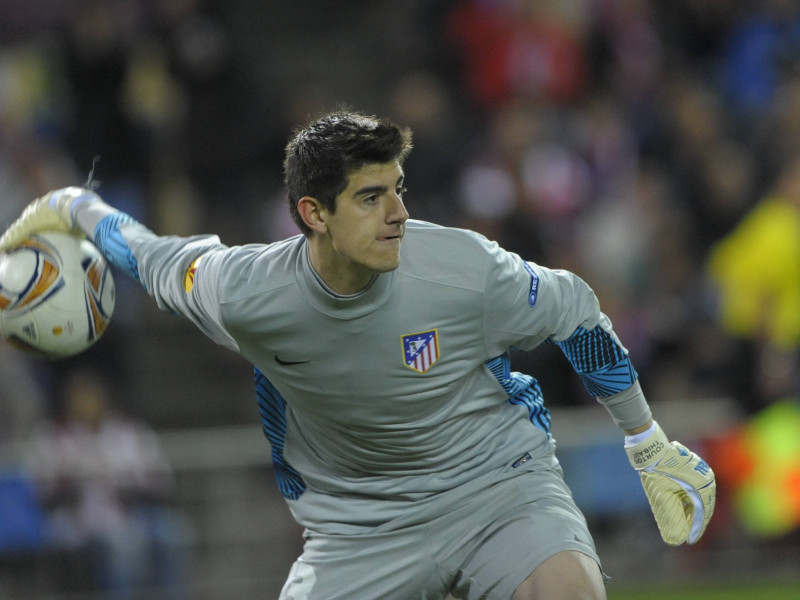 Thibaut Courtois, en un partido con el Atlético de Madrid