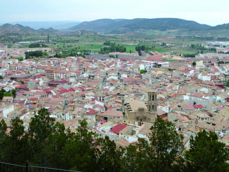 Panorámica del municipio de Andorra (Teruel).