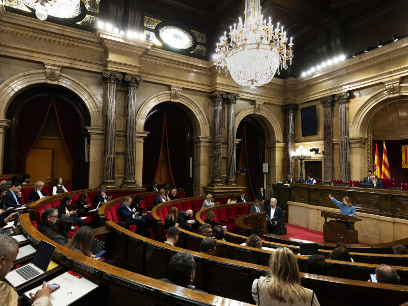 Jornada de la sesión plenaria del Parlament de Cataluña