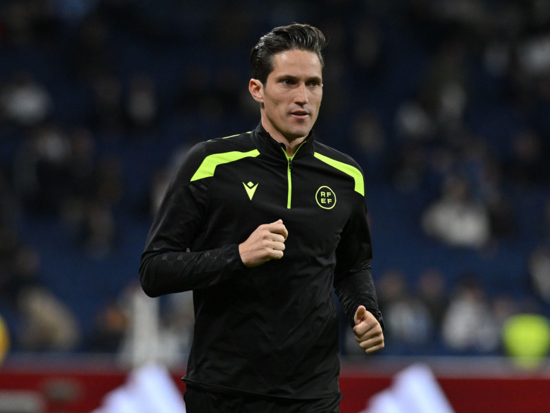 JOSÉ LUIS MUNUERA MONTERO durante el partido de la Copa del Rey de España entre el Real Madrid y el RCelta de Vigo en el Estadio Santiago Bernabeu el 16 de enero de 2025 en Madrid, España