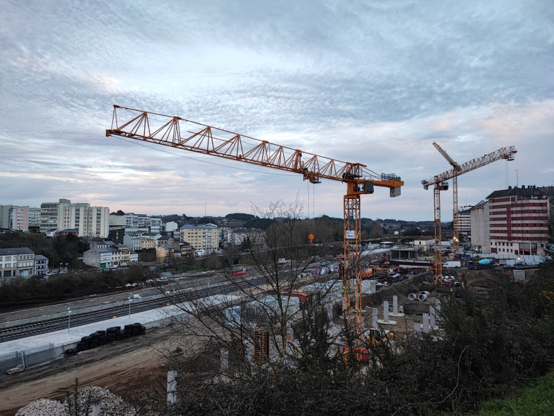 Obras en la estación intermodal de Lugo