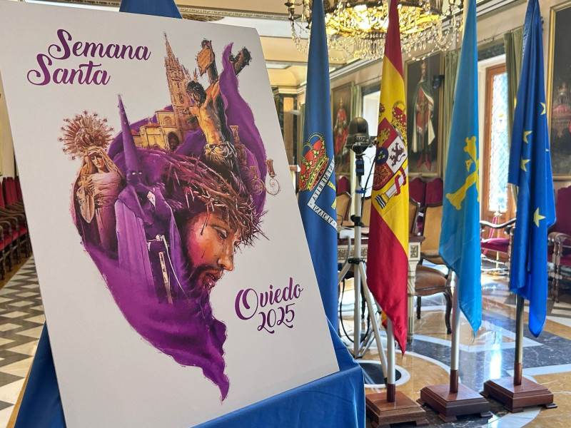 Cartel de Semana Santa de Oviedo 2025