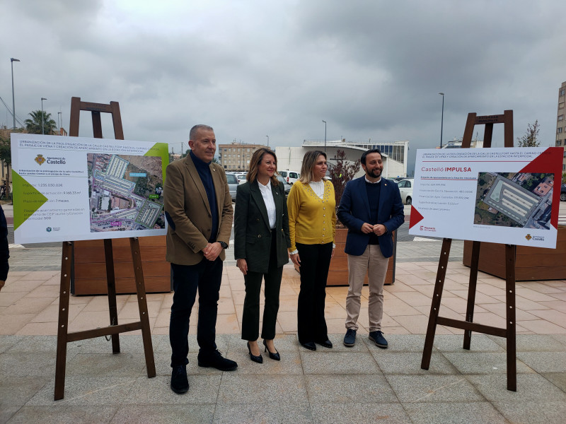 Barrachina y Carrasco presentan la mejora del entorno de la estación de Castellón