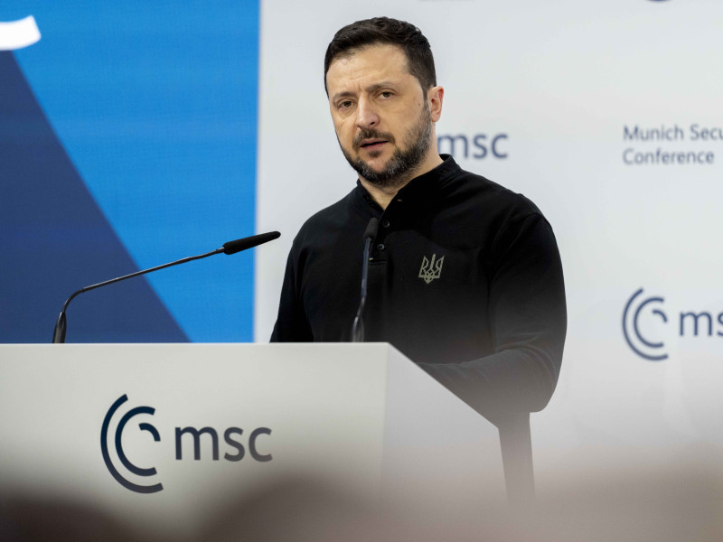 (Foto de ARCHIVO)February 15, 2025, Munich, Bavaria, Germany: VOLODYMYR ZELENSKYY, President of Ukraine at talk Defiance and Diplomacy: Prospects for Ukraine's Future at the 61st Munich Security Conference (MSC) at the Hotel Bayerischer Hof.,Image: 964423661, License: Rights-managed, Restrictions: , Model Release: no, Credit line: Andreas Stroh / Zuma Press / ContactoPhotoEditorial licence valid only for Spain and 3 MONTHS from the date of the image, then delete it from your archive. For non-editorial and non-licensed use, please contact EUROPA PRESS.15/2/2025 ONLY FOR USE IN SPAIN