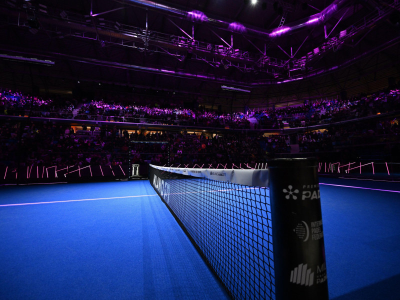 Antes de la Final de Milan Premier Padel P1 2022 en Allianz Cloud el 12 de diciembre de 2022 en Milán, Italia