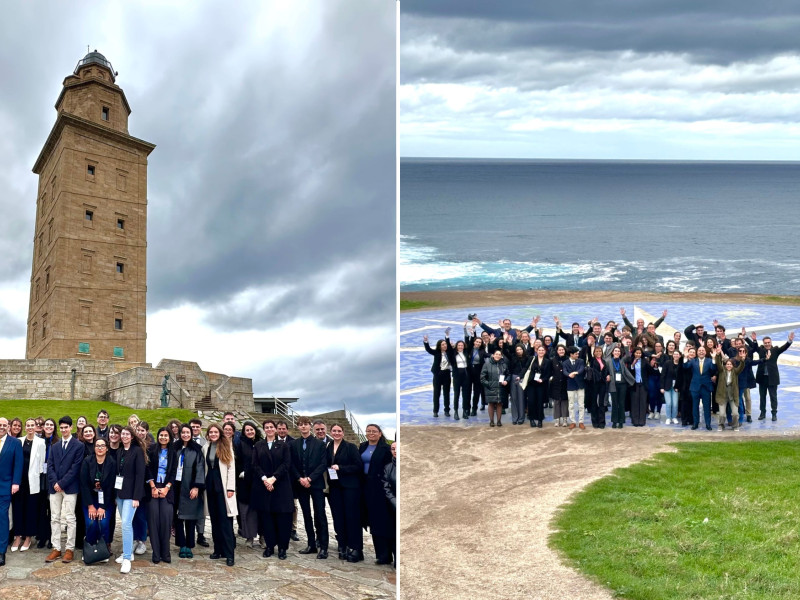 Visita de los estudiantes de Relaciones Laborales a la Torre de Hércules