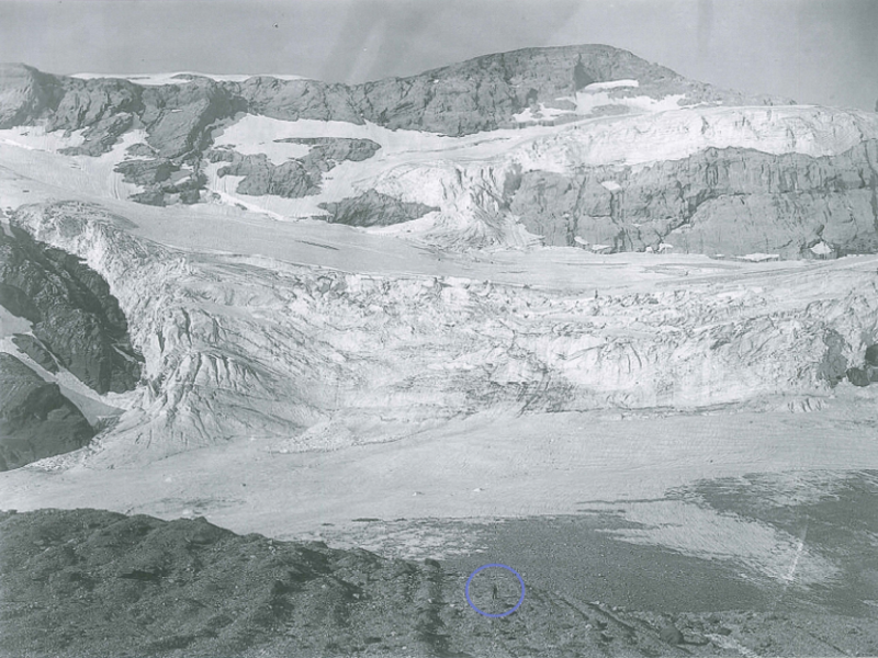 Glaciar de Monte Perdido en el año 1981