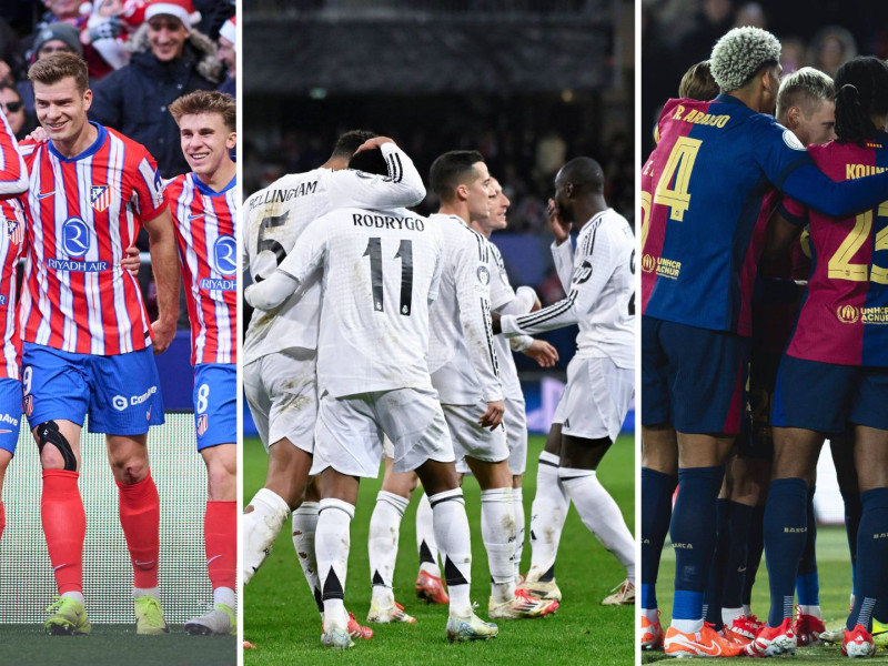 Atlético de Madrid, Real Madrid y Barcelona