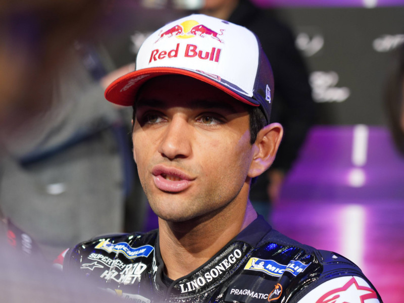 Jorge Martín, durante la presentación de su moto para la temporada 2025