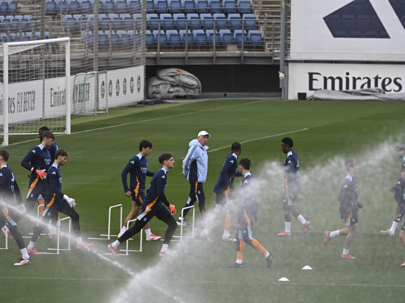 Imagen del entrenamiento del Real Madrid