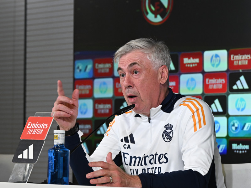 El entrenador del Real Madrid, Carlo Ancelotti