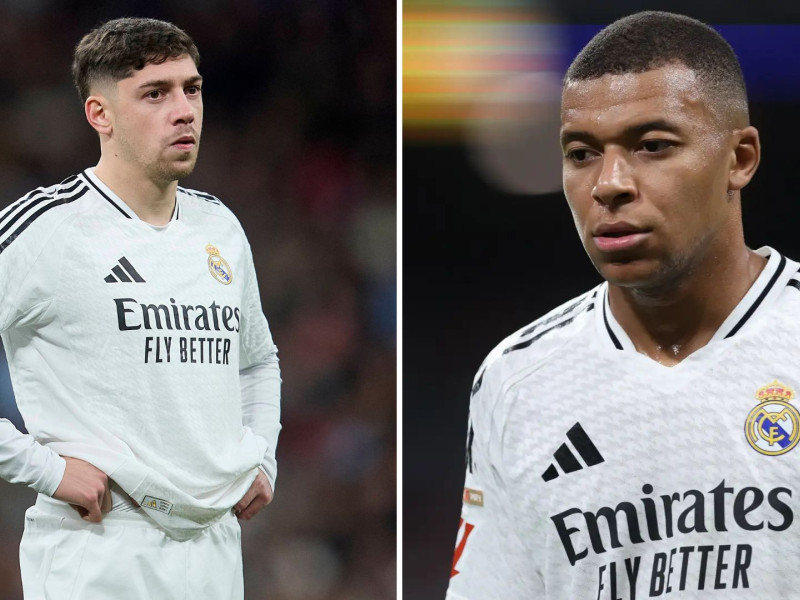 Fede Valverde y Kilian Mbappé