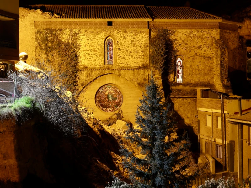 Derrumbe de la torre de la iglesia de la Asunción, en Viguera