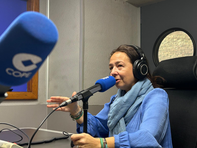 Paloma Saborido, en los estudios de COPE Málaga