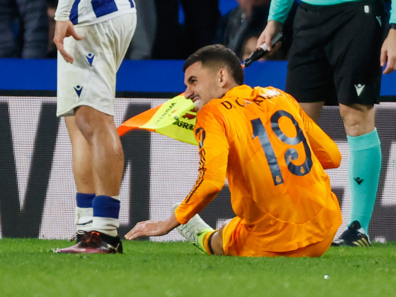 Dani Ceballos se lesionó en el partido ante la Real Sociedad.