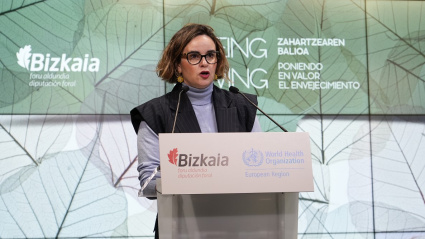 Elixabete Etxanobe, diputada general de Bizkaia