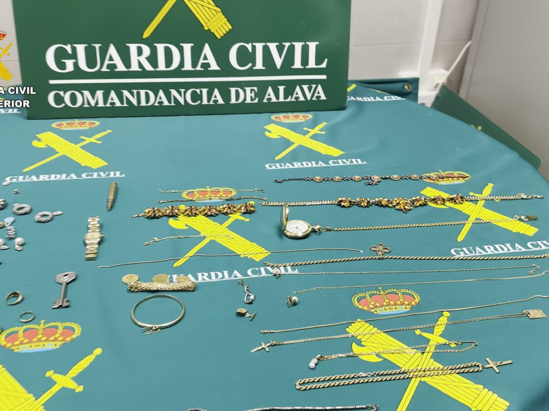 Joyas robadas en Doroño