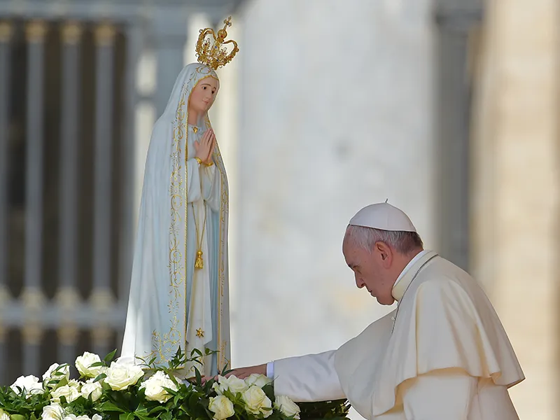 El Papa Francisco en su visita al Santuario de Nuestra Señora de Fátima