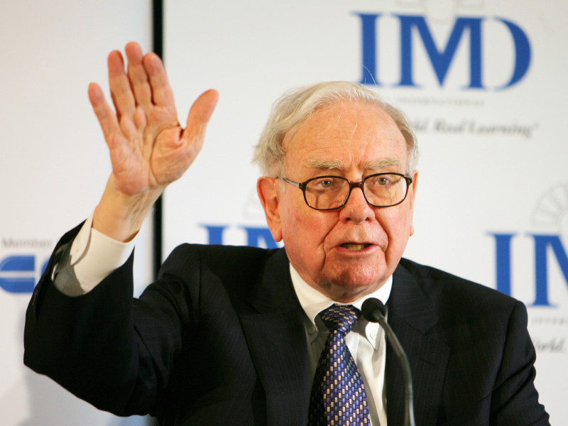 El inversor Warren Buffett en una conferencia en Frankfurt