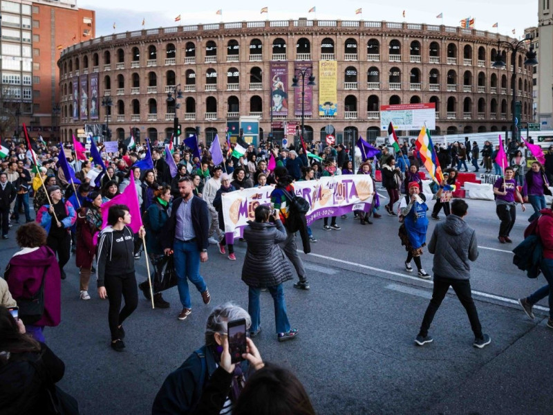 Manifestación feministaREMITIDA / HANDOUT por REMITIDA ASSEMBLEA FEMINISTA DE VALÈNCIAFotografía remitida a medios de comunicación exclusivamente para ilustrar la noticia a la que hace referencia la imagen, y citando la procedencia de la imagen en la firma28/2/2025