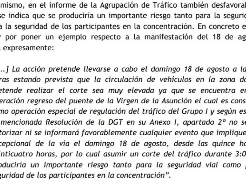 Escrito del Defensor del Pueblo