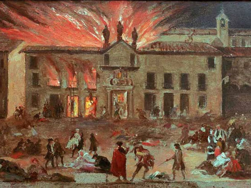 Incendio del Coliseo de Comedias de Zaragoza