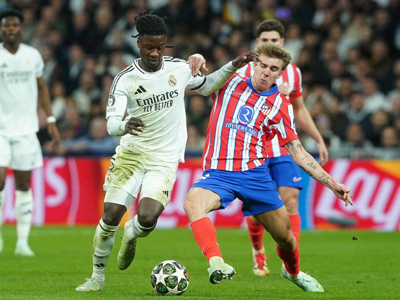 Camavinga y Pablo Barrios, en el Real Madrid - Atlético