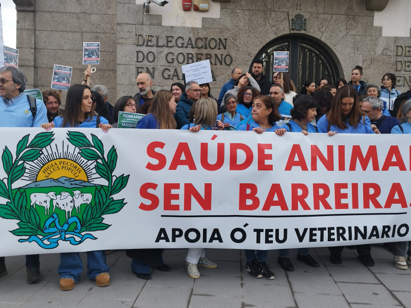 Concentración de veterinarios en A Coruña