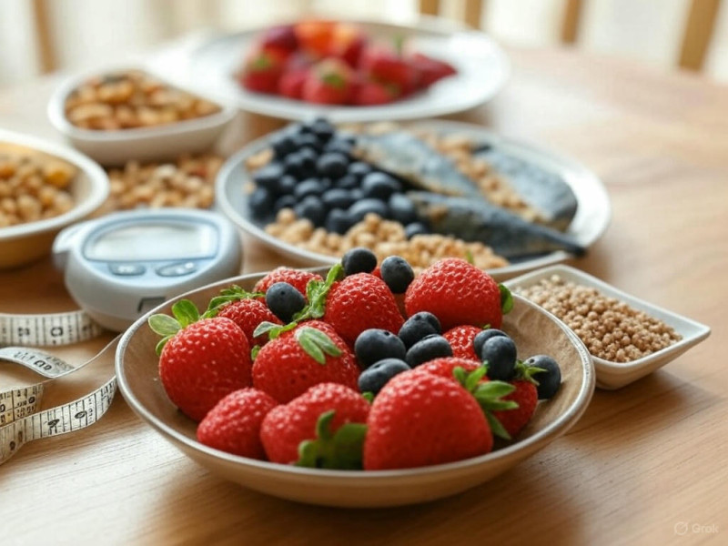 Fresas y arándanos, alimentos recomendados para las personas con diabetes