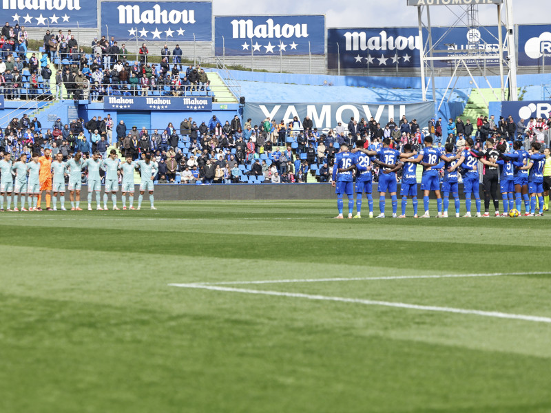 Minuto de silencio antes del Getafe-Atlético