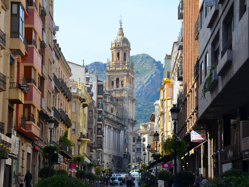La ciudad de Jaén en Andalucía, España