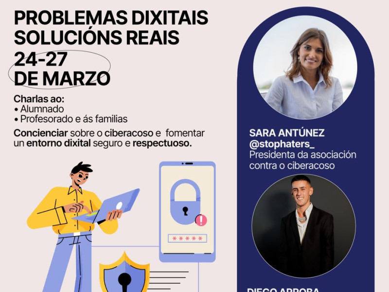 Las charlas tendrán lugar durante el mes de marzo en institutos de nuestras comarcas