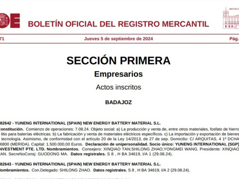 Boletín Oficial de la Provincia