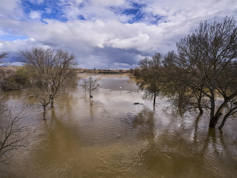 El municipio toledano de Escalona está pendiente este lunes de la evolución del caudal del río Alberche