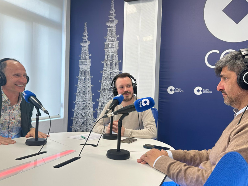 Marcelo Figoli, presidente del Burgos CF, en los estudios de COPE Burgos